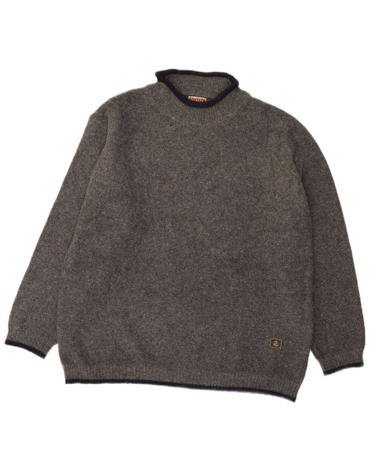 Invicta Pull col roulé pour homme XL en laine grise
