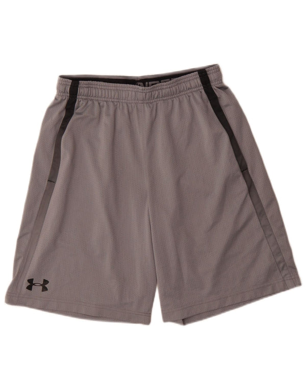 Under Armour Short de Sport Loose Fit Homme Gris Moyen Polyester Sports