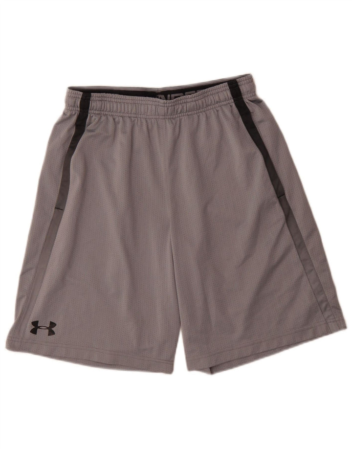 Under Armour Short de Sport Loose Fit Homme Gris Moyen Polyester Sports