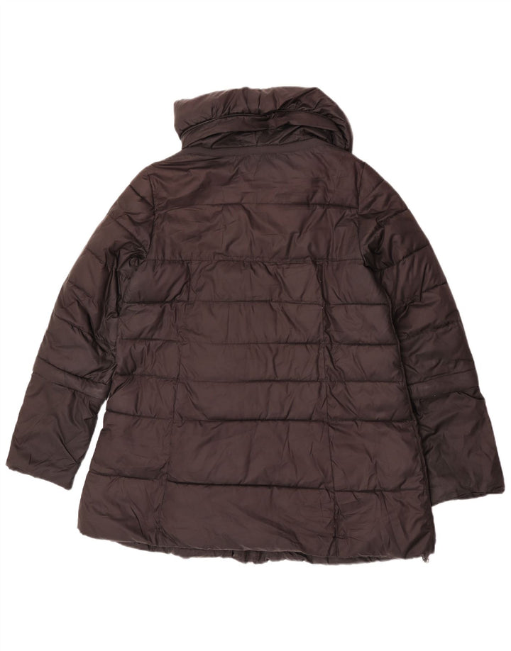 Geox Respira Veste matelassée surdimensionnée pour femme UK 10 Small Noir Polyester