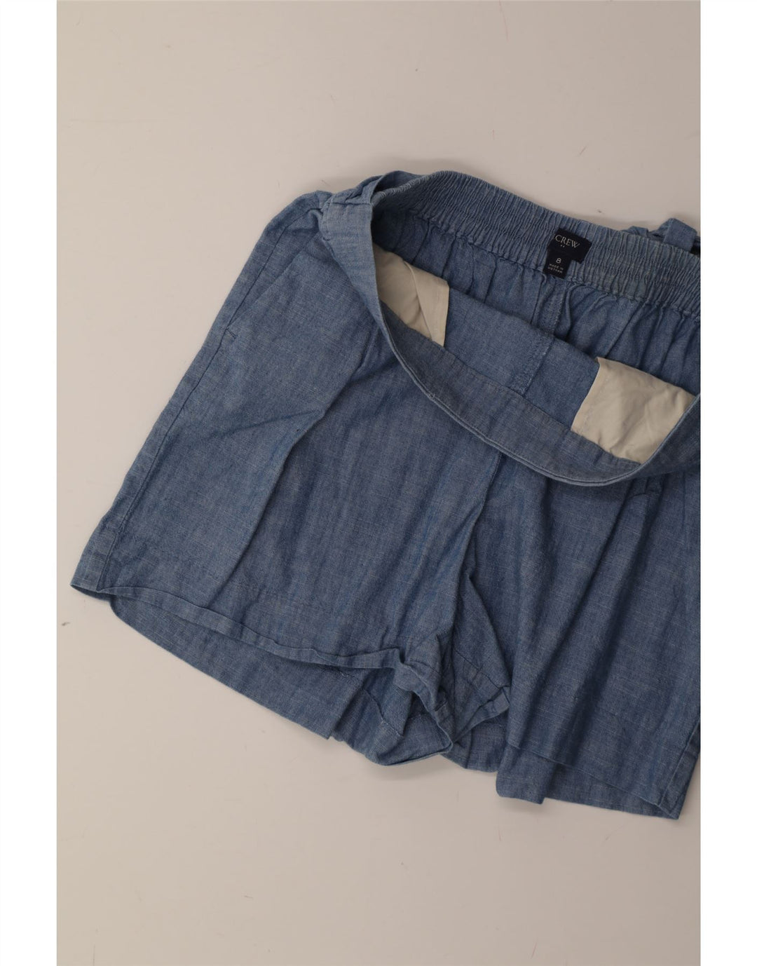 J. CREW Womens Casual Shorts US 8 Medium W30 Blue Cotton Vintage J. Crew and Second-Hand J. Crew from Messina Hembry 
