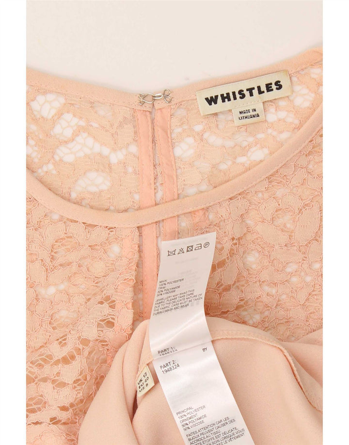 Whistles Chemisier Femme UK 44 Rose Moyen Polyester