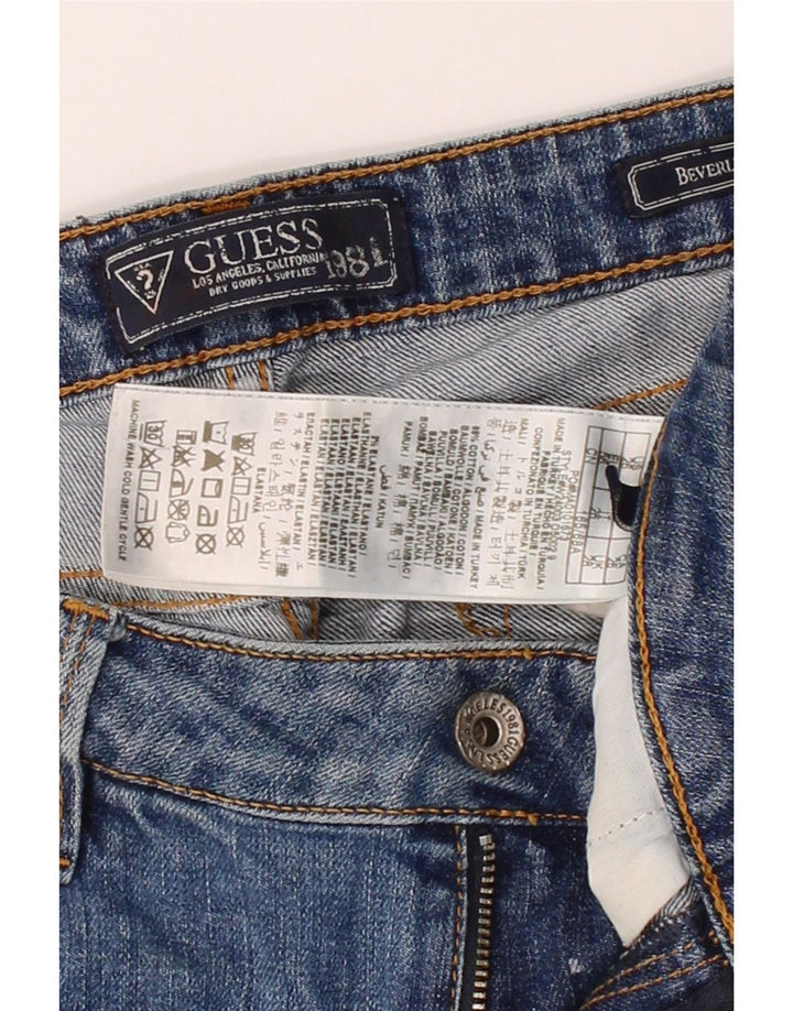 GUESS Womens Beverly Denim Shorts W28 Medium  Blue Cotton Vintage Guess and Second-Hand Guess from Messina Hembry 