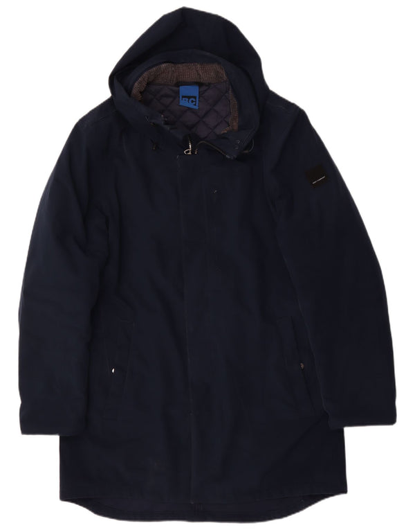 Best Company Parka à capuche pour homme UK 40 Large Bleu marine