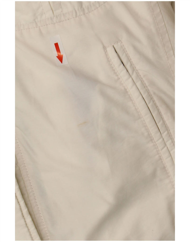 Playlife Manteau rembourré à capuche pour femme UK 14 en coton blanc moyen