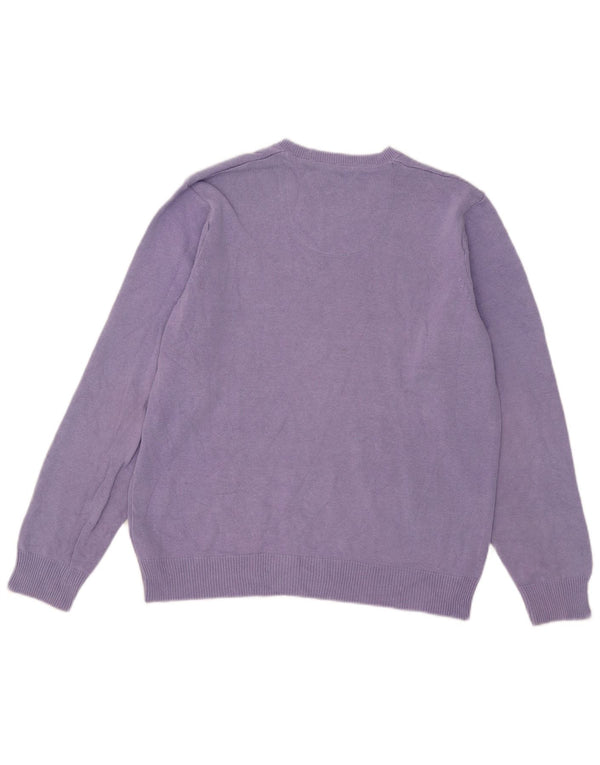 Marks & Spencer Pull Blue Harbor Col V Homme Violet Moyen