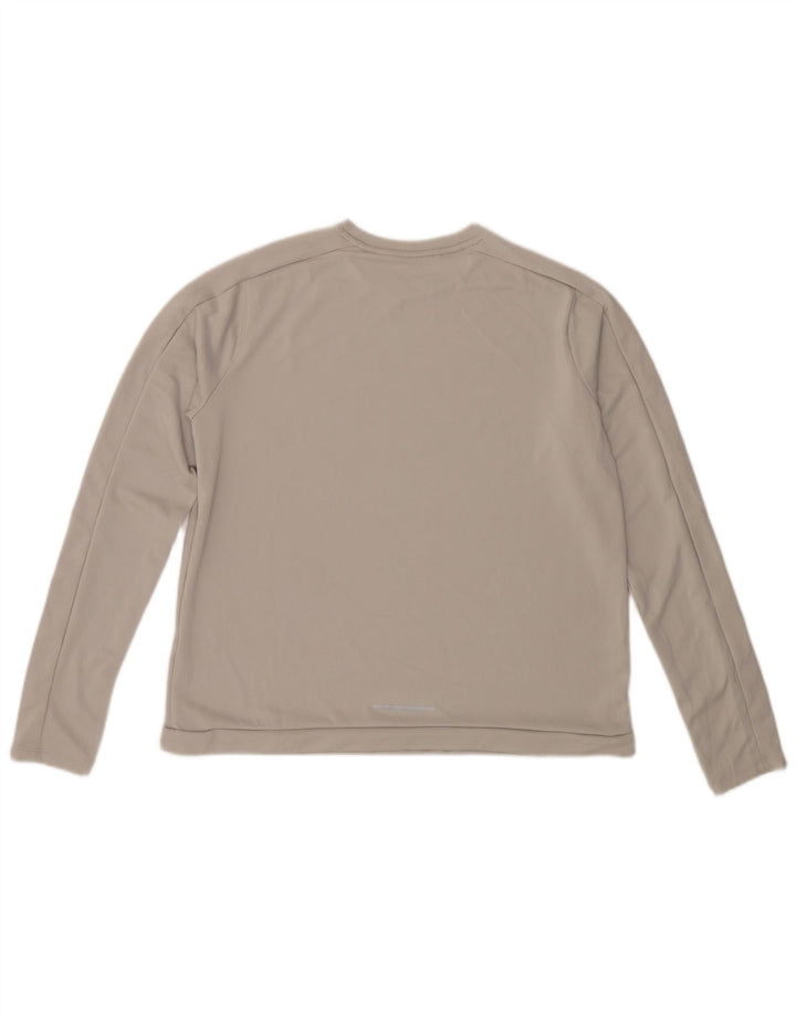 Nike Haut à manches longues pour femme UK 16 Large Gris