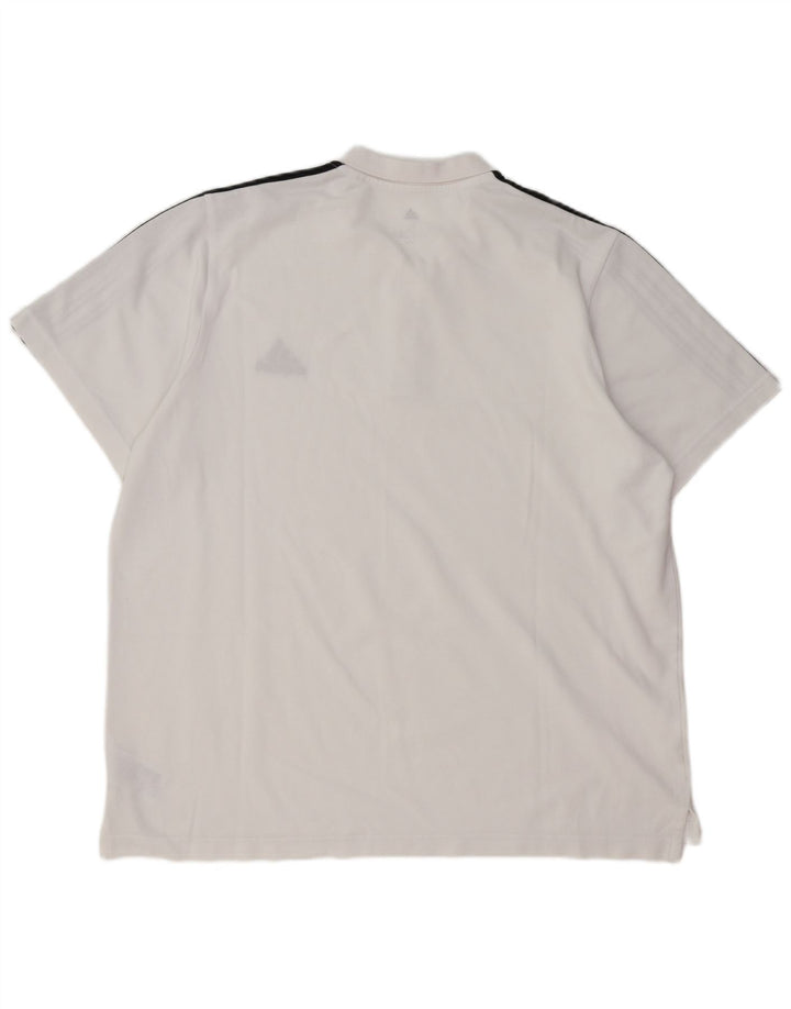 ADIDAS Polo Homme XL Blanc Coton