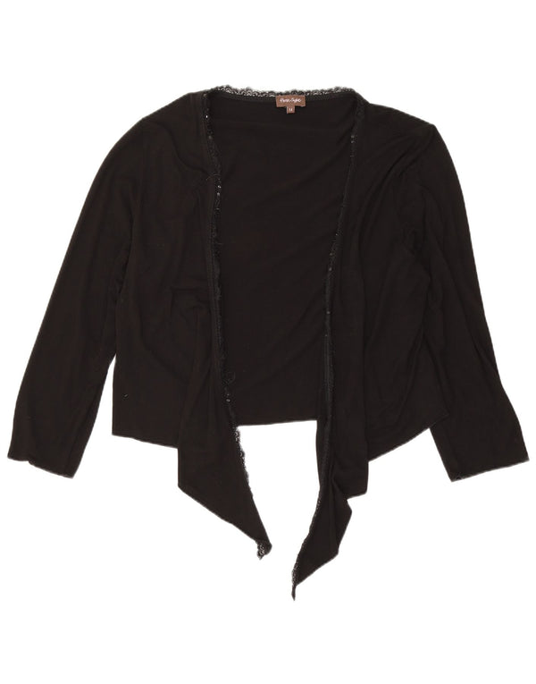 Phase Eight Cardigan à nouer sur le devant pour femme UK 14 Viscose noire moyenne