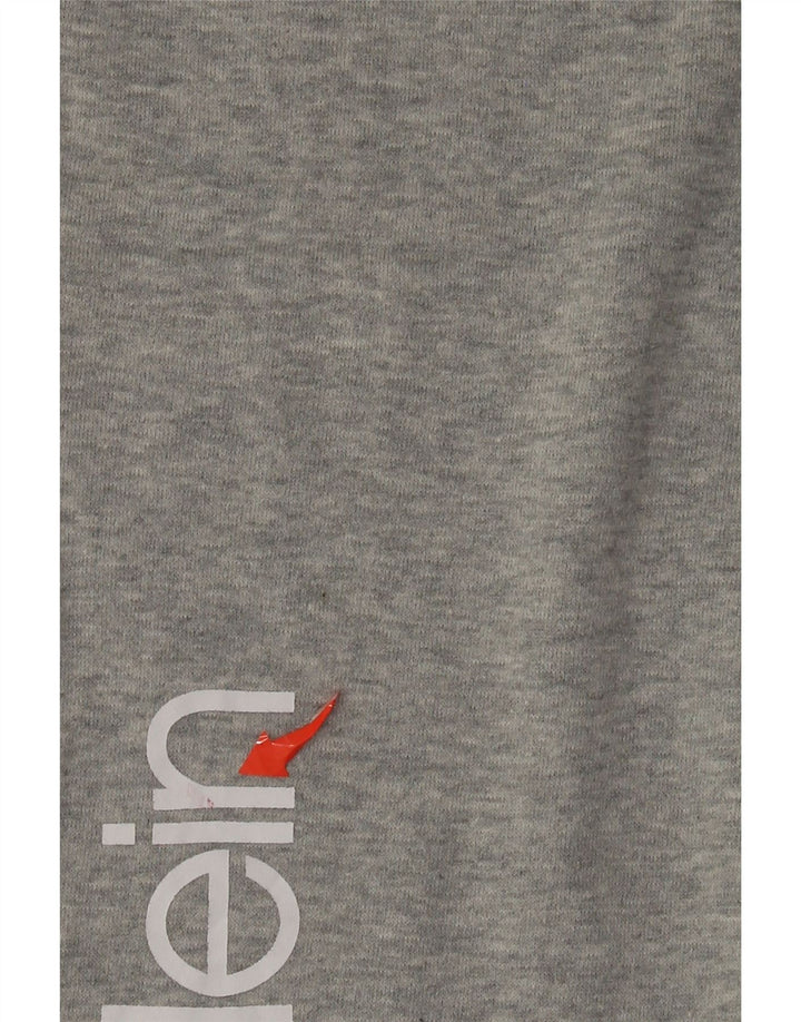 Calvin Klein Pantalon de survêtement graphique pour femme UK 14 Large Gris