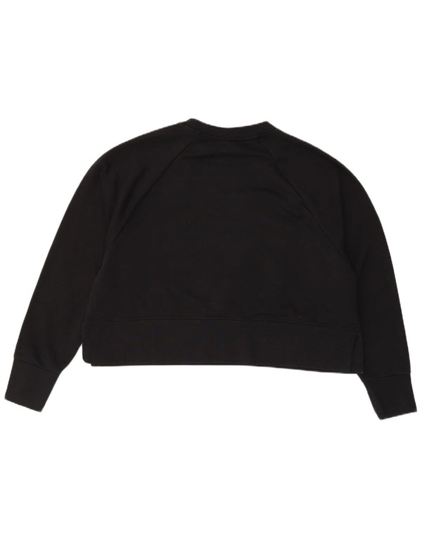 Nike Sweat-shirt surdimensionné Dri Fit Graphic pour femme UK 14 Noir moyen