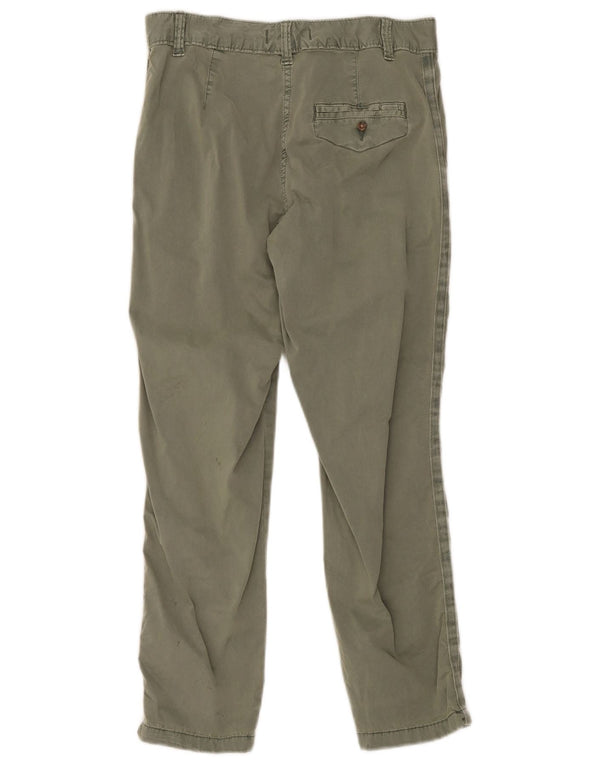 Marks & Spencer Pantalon chino droit pour femme UK 10 Small W30 L26 Kaki