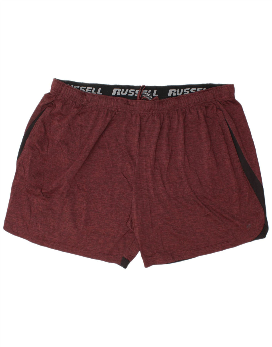 RUSSELL ATHLETIC Short de sport Dri-Power pour homme 3XL Marron Colorblock