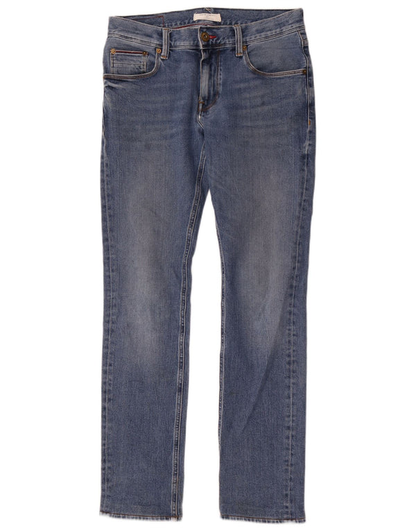 Tommy Hilfiger Jean droit Denton femme W30 L34 bleu coton