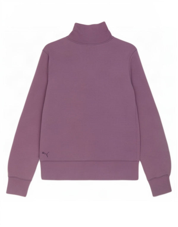 Puma Veste de survêtement graphique pour femme UK 14 Large Violet Coton