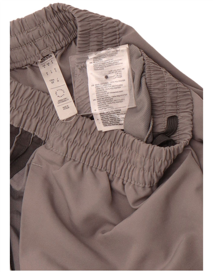 ADIDAS Pantalon de survêtement pour femme Joggers UK 10 Small Gris Polyester