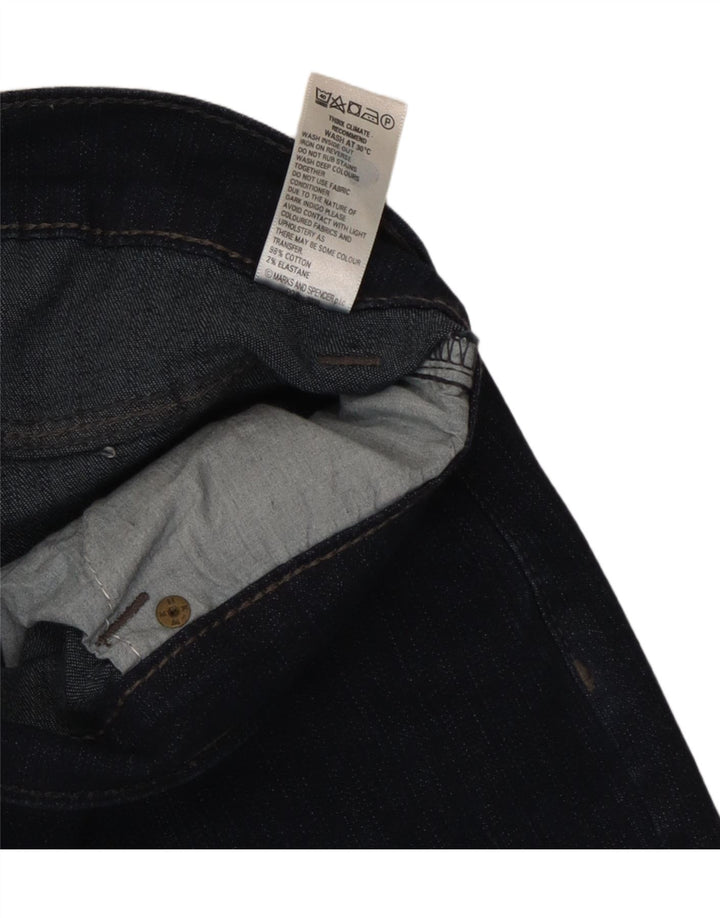 Marks & Spencer Jean bootcut court pour femme UK 10 Small W27 L28 Bleu marine