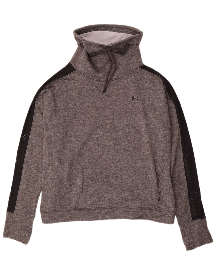 Under Armour Sweat-shirt coupe ample pour femme UK 16 Large Gris Polyester