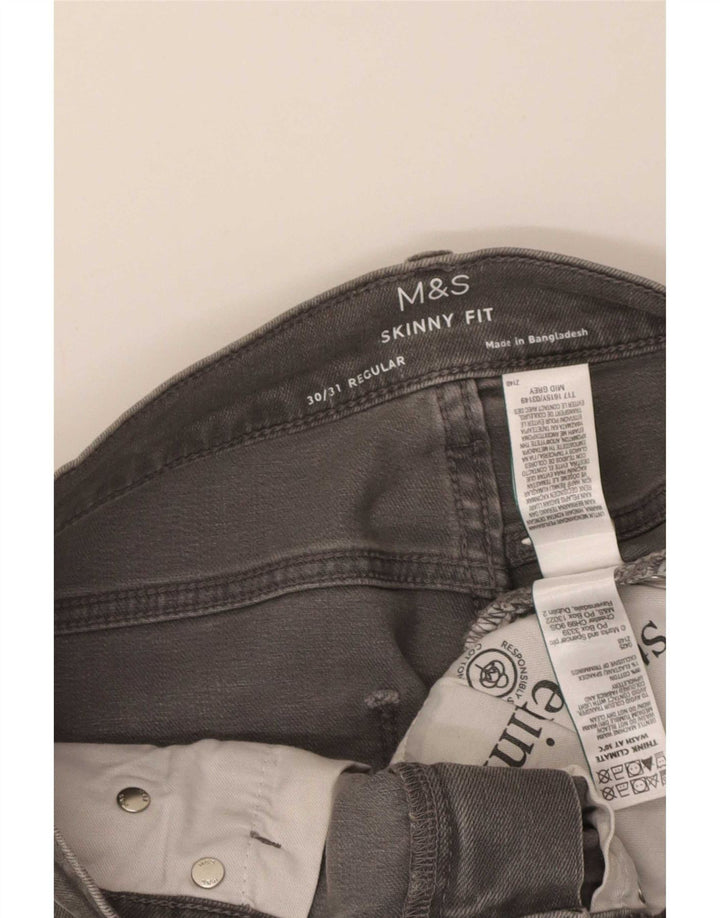 Marks & Spencer Jean skinny homme W30 L31 gris coton