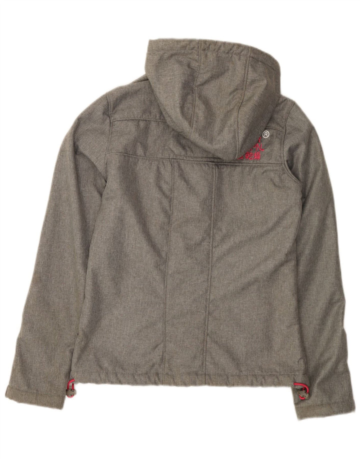 SUPERDRY Veste coupe-vent graphique The Windtrekker pour femme UK 6 XS Gris