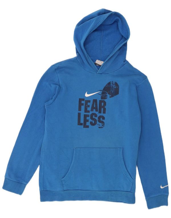 Nike Pull à capuche graphique pour garçon 13-14 ans XL Bleu Coton