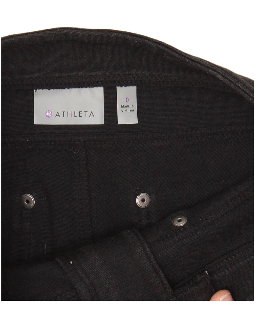 ATHLETA Pantalon cargo skinny pour femme US 0 XS W28 L27 Coton noir