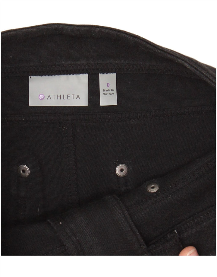 ATHLETA Pantalon cargo skinny pour femme US 0 XS W28 L27 Coton noir