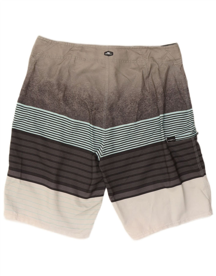 O'Neill Short de bain homme grand gris rayé polyester plage