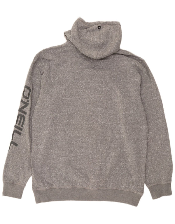 O'Neill Pull à capuche zippé graphique pour homme 2XL Gris moucheté Polyester