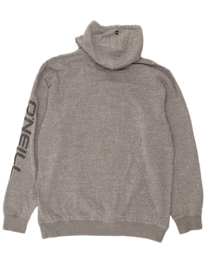 O'Neill Pull à capuche zippé graphique pour homme 2XL Gris moucheté Polyester