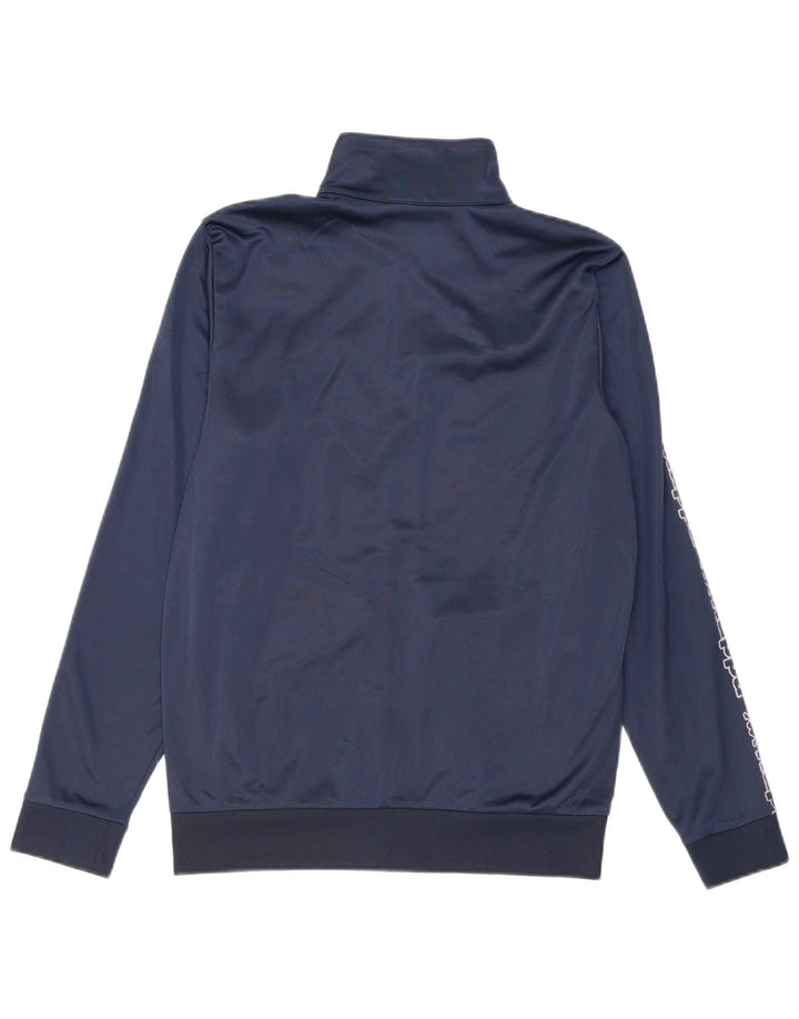 Kappa Veste de Survêtement Graphique Homme Bleu Marine Moyen Polyester