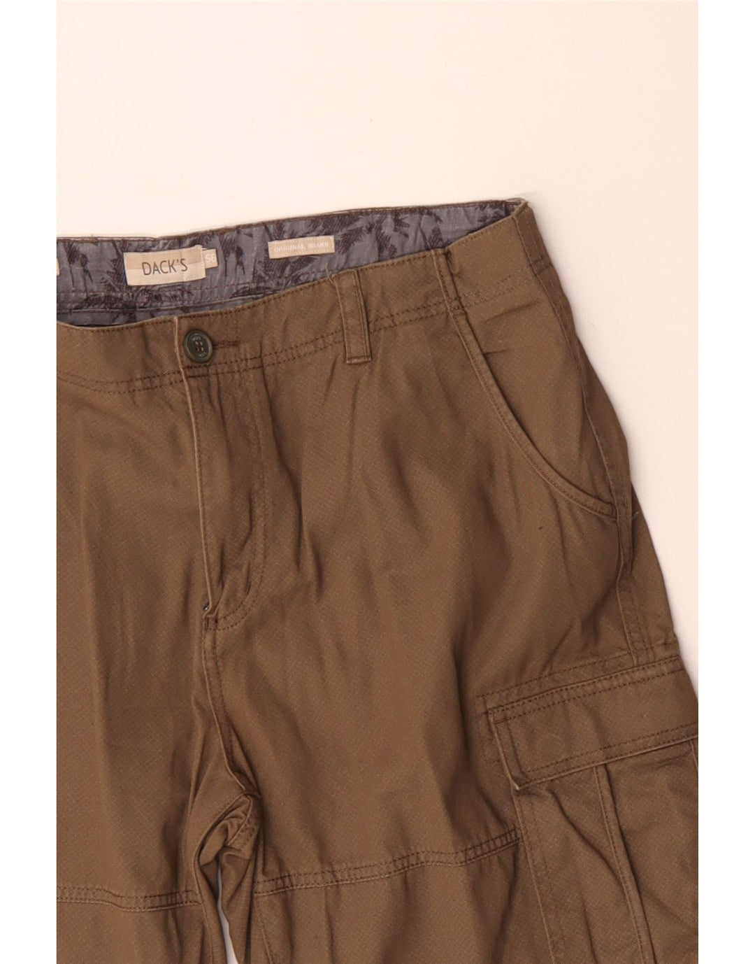 DACK'S Short cargo coupe régulière pour homme W36 en coton beige grand