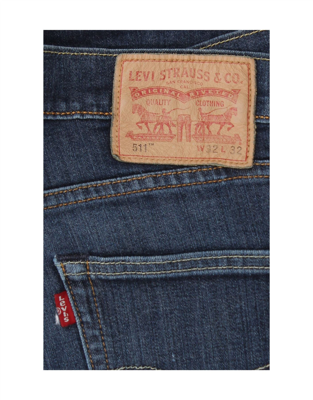 Levi's Jean Slim 511 Homme Bleu W32 L32 Coton