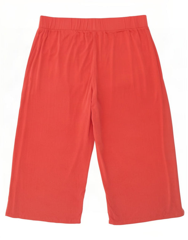 Marks & Spencer Pantalon de Survêtement Capri Femme UK 18 XL Rouge Modal
