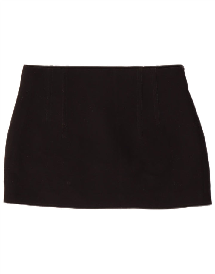 Zara Femme Mini Jupe XL W34 Noir Polyester