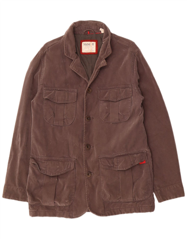 Timberland Veste utilitaire pour homme UK 36 Petit coton marron