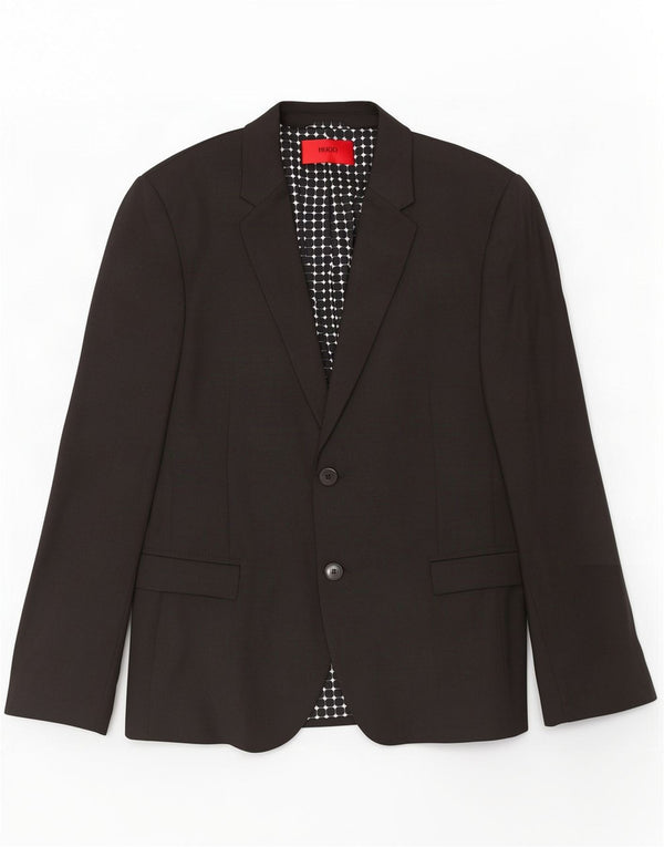 Hugo Boss Veste blazer à 2 boutons pour homme EU 44 XS Noir