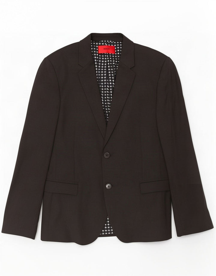 Hugo Boss Veste blazer à 2 boutons pour homme EU 44 XS Noir