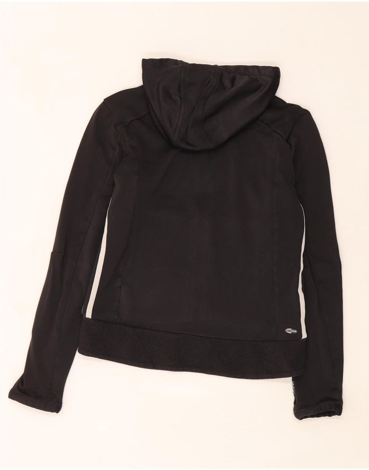Adidas Climawarm Zip Sweat à capuche pour femme UK 12 Noir moyen Polyester