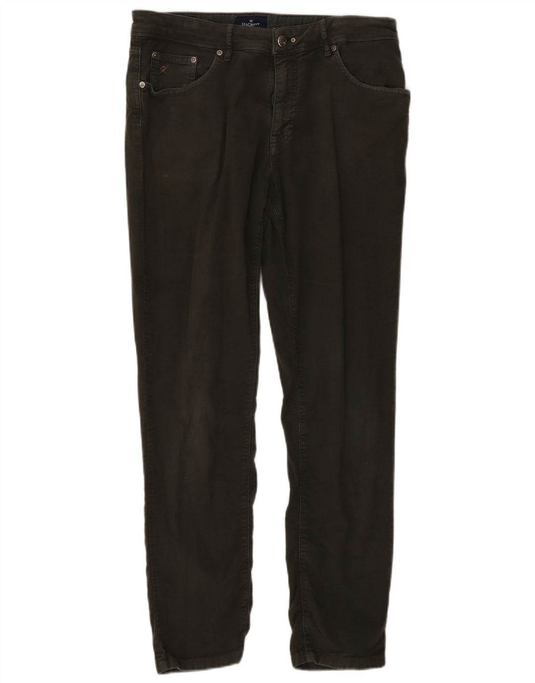 Hackett Pantalon décontracté slim pour homme W34 L30 Kaki Coton