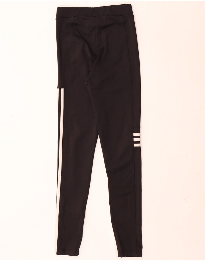 Adidas Leggings Femme UK 4/6 XS Noir Polyester