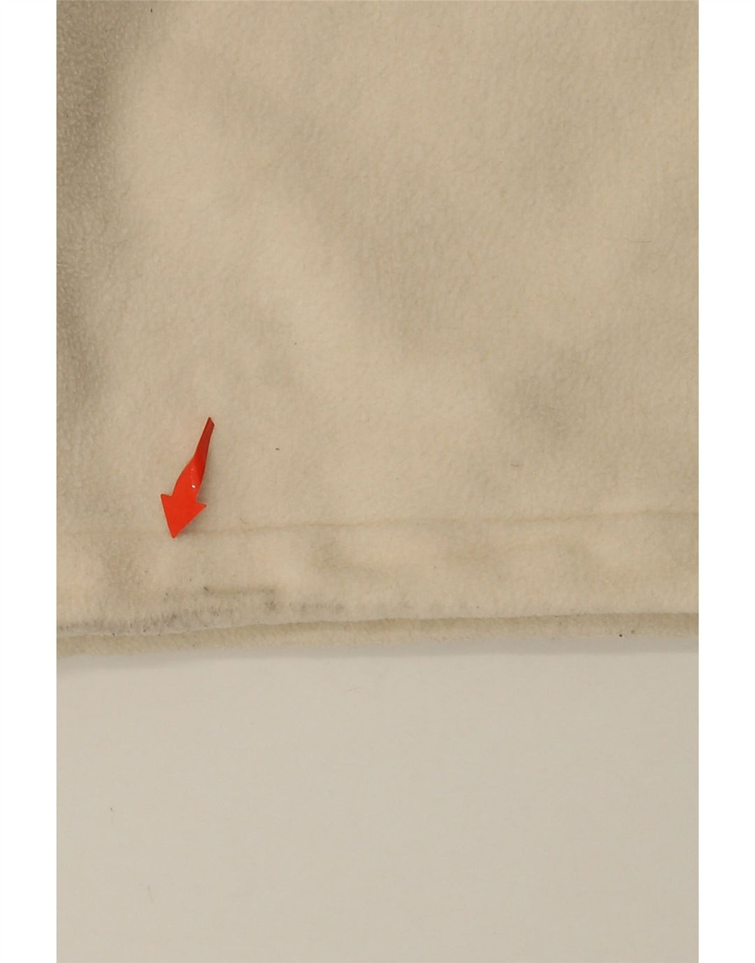 ADIDAS Pull polaire surdimensionné à col zippé pour femme UK 10 Petit Beige