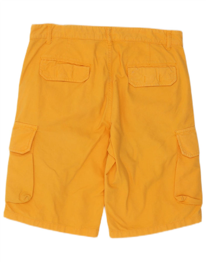 Short Cargo Vintage Homme IT 48 Moyen W34 Coton Jaune