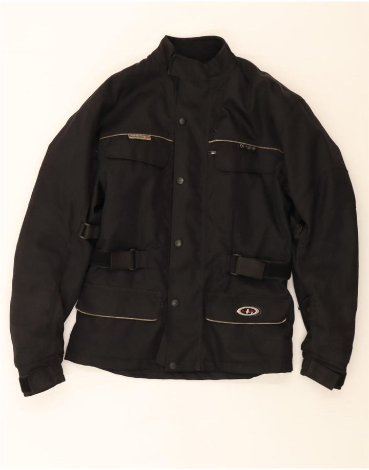 SCOTCHLITE 3M Mens Motorcycle Biker Jacket UK 36 Small Black Vintage Scotchlite 3M and Second-Hand Scotchlite 3M from Messina Hembry 