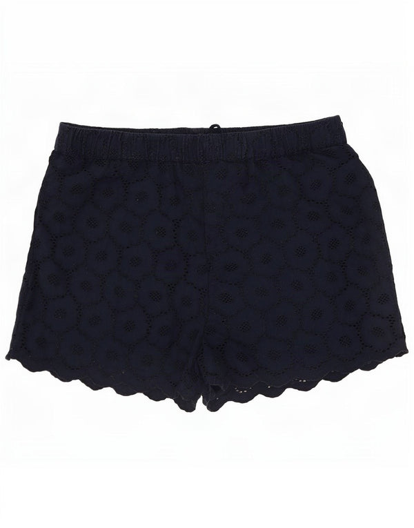 Jack Wills Short Femme UK 12 Moyen W30 Bleu Marine Coton Floral