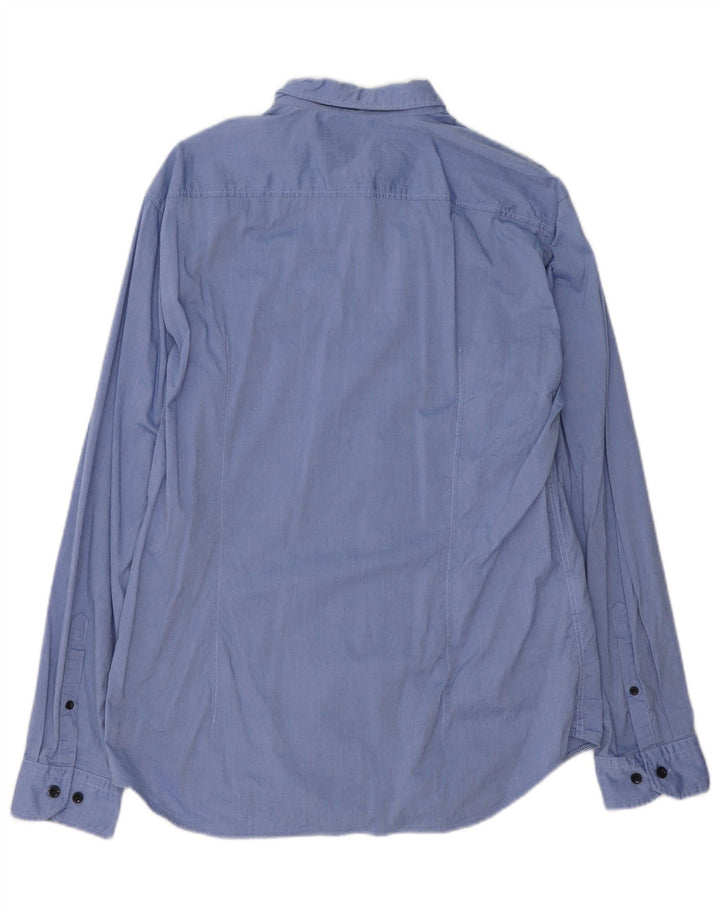 HUGO BOSS Chemise Regular Fit Large Bleu Coton Homme