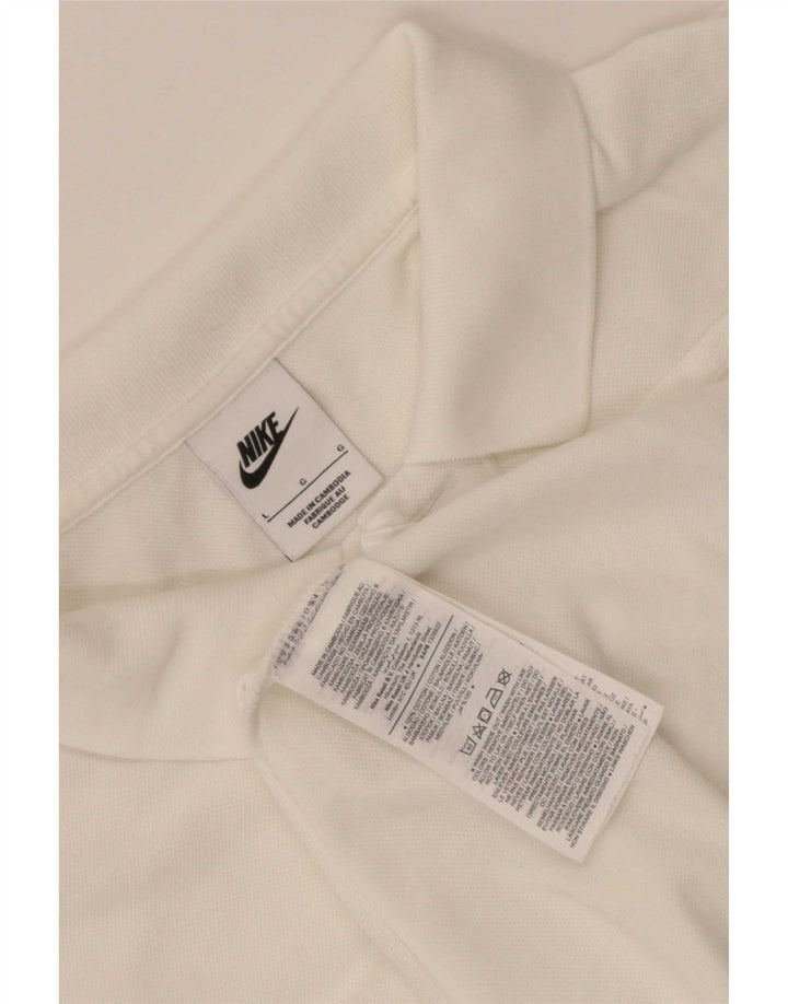Nike Polo Homme Grand Blanc Coton