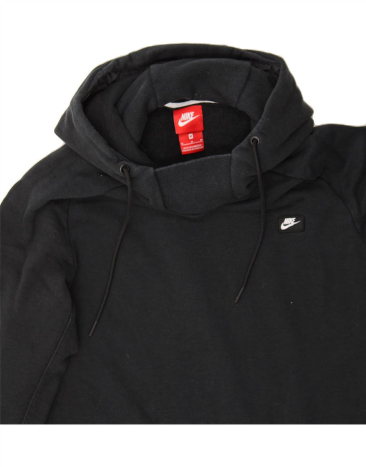 NIKE Mens Hoodie Jumper Medium Black Cotton Vintage Nike and Second-Hand Nike from Messina Hembry 