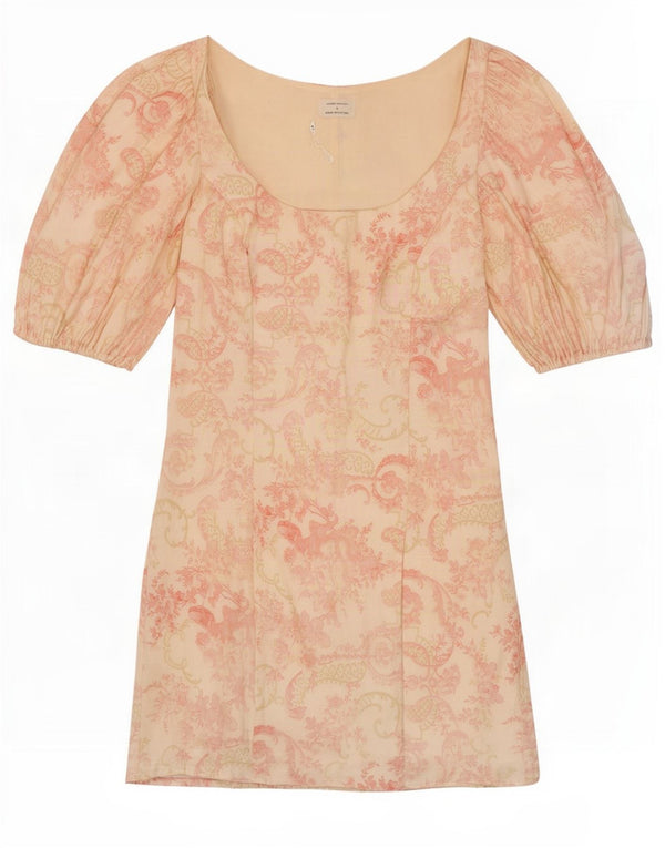 Laura Ashley Mini robe moulante pour femme UK 42 en polyester floral rose moyen