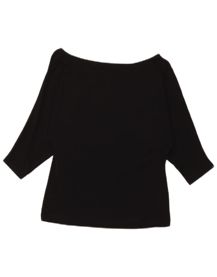 Luisa Spagnoli Haut à manches 3/4 pour femme UK 8 Small Noir